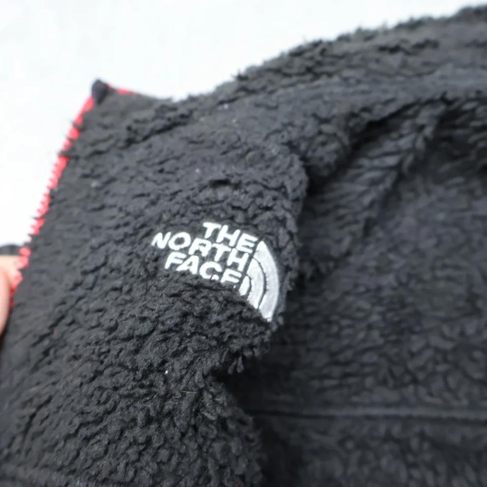 North Face Jacket Boy Small 7/8 Black Reversible Mount Chimborazo Winter Puffer